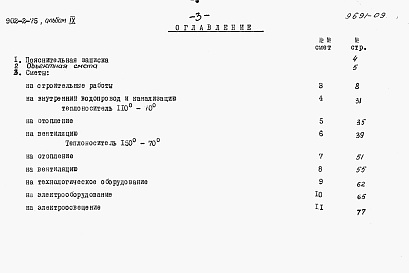 Состав фльбома. Типовой проект 902-2-75Альбом 9 Сметы на здание решеток