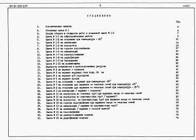 Состав фльбома. Типовой проект 184-24-232.13.87Альбом 3 Сметы