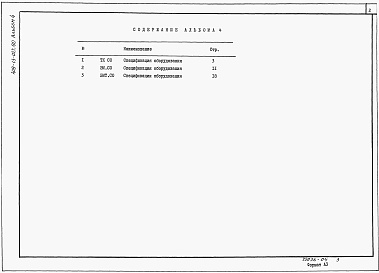 Состав фльбома. Типовой проект 409-13-027.90Альбом 4 Спецификации оборудования          