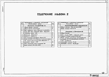 Состав фльбома. Типовой проект 902-1-147.88Альбом 2 Технология производства. Внутренний водопровод и канализация.  Отопление и вентиляция (из тп 902-1-142.88)