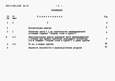 Состав фльбома. Типовой проект 902-1-146.2.88Альбом 11 Сметы. Подземная часть