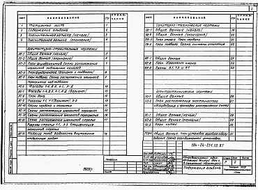 Состав фльбома. Типовой проект 184-24-251.13.87Альбом 1 Архитектурно-строительная, санитарно-техническая и электротехническая части