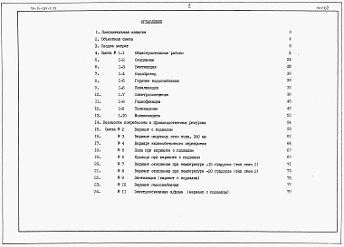 Состав фльбома. Типовой проект 184-24-289.13.88Альбом 3 Сметы