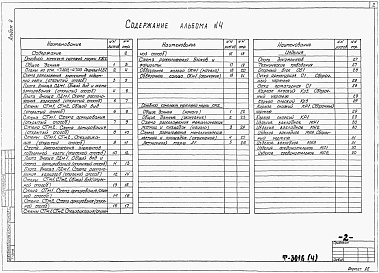 Состав фльбома. Типовой проект 902-1-139.88Альбом 4 Подземная часть. Конструкции железобетонные.  Конструкции металлические.  Изделия. 