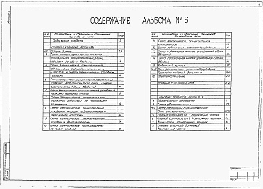 Состав фльбома. Типовой проект 902-1-139.88Альбом 6Силовое электрооборудование. Технологический контроль (из тп 902-1-136.88)