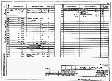 Состав фльбома. Типовой проект 902-1-89.84Альбом 6 Подземная часть. Изделия