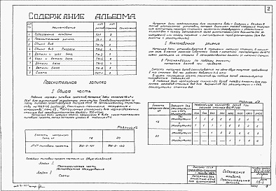 Состав фльбома. Типовой проект 902-2-130Альбом 1 Технологическая часть, нестандартное оборудование