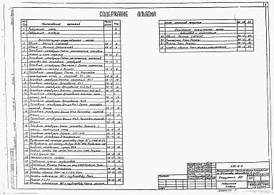 Состав фльбома. Типовой проект 503-6-3Альбом 3 Сооружения АЗС. Санитарно-техническая и архитектурно-строительная части    