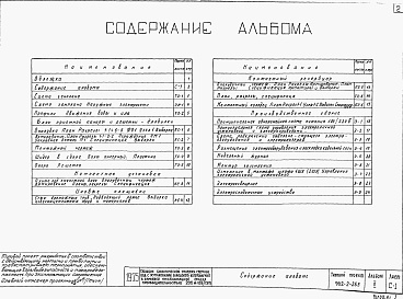 Состав фльбома. Типовой проект 902-2-265Альбом 2 Схемы генпланов. Профили движения воды и ила. Сооружения по очистке сточных вод. Производственное здание. Электротехническая часть     