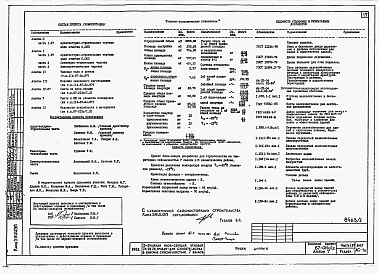 Состав фльбома. Типовой проект 67-014с/1.2Альбом 0.1.87 Архитектурно-строительные чертежи ниже отм. 0.000. Архитектурно-строительные, санитарно-технические и электротехнические чертежи выше отм. 0.000