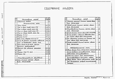 Состав фльбома. Типовой проект 902-2-383.85Альбом 2 Технологическая часть. Нестандартизированное оборудование. Эскизные чертежи общего вида. Электротехническая часть     