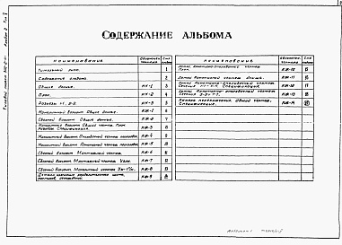 Состав фльбома. Типовой проект 902-2-331Альбом 2 Тип 5 Технологическая и строительная части. Q = 10000 - 17000 куб. м/сутки  