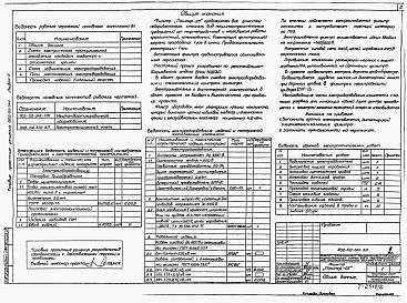 Состав фльбома. Типовой проект 902-02-341Альбом 2 Электротехническая часть