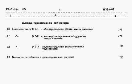 Состав фльбома. Типовой проект 902-5-9.84Альбом 9 Сметы  