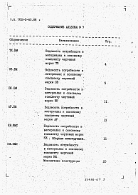 Состав фльбома. Типовой проект 902-5-59.88Альбом 7 Ведомости потребности в материалах    