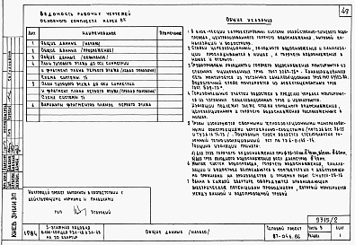 Состав фльбома. Типовой проект 87-046.86Альбом 2 Части 1,2,3,4,5,6 Архитектурно-строительные чертежи, отопление и вентиляция, водоснабжение и канализация, газоснабжение, электрооборудование, устройства связи выше отм.0.000