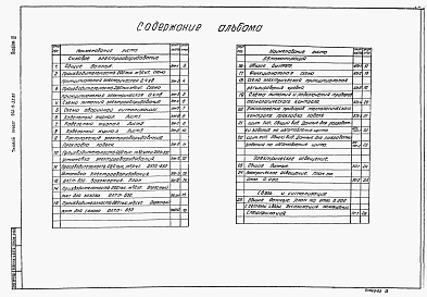 Состав фльбома. Типовой проект 902-9-35.85Альбом 3 Электротехническая часть. Автоматизация. Связь и сигнализация    