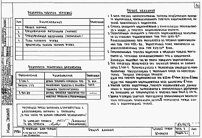 Состав фльбома. Типовой проект 87-048/1.2Альбом 4 Части 1.85, 2,3,4,5,6 Архитектурно-строительные чертежи, отопление и вентиляция, водоснабжение и канализация, газоснабжение, электрооборудование, устройства связи выше отм.0.000