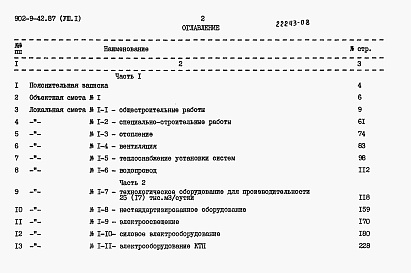 Состав фльбома. Типовой проект 902-9-42.87Альбом 8 Сметы Часть 1, 2     