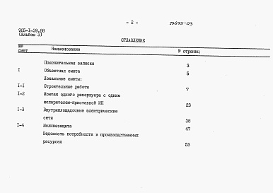 Состав фльбома. Типовой проект 905-1-39.88Альбом 3 Сметы     