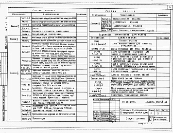 Состав фльбома. Типовой проект 111-25-60.86Альбом 1 Часть 01-2 Архитектурно-строительные чертежи ниже отм.0.000. Часть 1 Архитектурно-строительные чертежи выше отм.0.000. Часть 2 Сантехнические и электротехнические чертежи