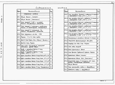 Состав фльбома. Типовой проект В-IV-75-49.89Альбом 2 Архитектурно-строительные решения. Технологические решения.    