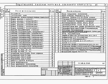 Состав фльбома. Типовой проект 114-16-79.84Альбом 1 Архитектурно-строительные, санитарно-технические и электротехнические чертежи.