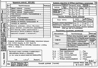 Состав фльбома. Типовой проект 87-0108/2Альбом 1 Часть 01.86, 02, 3 Чертежи архитектурно-строительные, отопление и вентиляция, водоснабжение и канализация ниже отм. 0.000