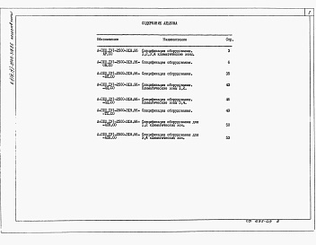 Состав фльбома. Типовой проект А-II,III,IV-2500-318.86Альбом 8 часть 1, 2 Спецификации оборудования