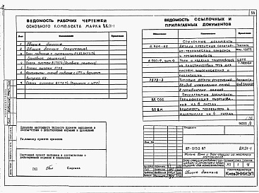 Состав фльбома. Типовой проект 87-0150.87Альбом 2 Архитектурно-строительные решения ниже отм. 0.000. Отопление и вентиляция. Внутренние водопровод и канализация ниже отм. 0.000. АС.01-1, ОВ.01-1, ОВ.01-2, ОВ.01-3, ОВ.01-4, ВК.01-1