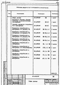 Состав фльбома. Типовой проект 87-0150.87Альбом 6 Ведомости потребности в материалах на блок-секцию