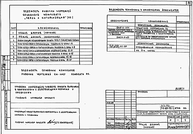 Состав фльбома. Типовой проект 113-87-70.2.87альбом 01.1 Части 02, 03, 05, 06, 07 Отопление и вентиляция, водоснабжение и канализация, электрооборудование, устройства связи, автоматизация сантехсистем