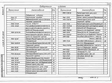 Состав фльбома. Типовой проект А-II,III,IV-100-447.89Альбом 3 Строительные изделия (т.п. A-II, III, IV-100-448.89).    