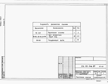 Состав фльбома. Типовой проект 116-128-4м.87Альбом 6 Задание заводу-изготовителю