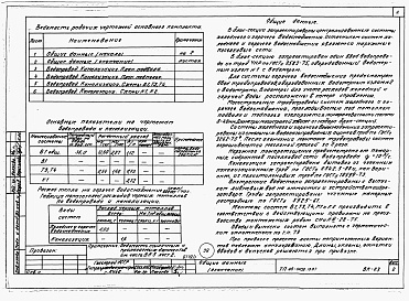 Состав фльбома. Типовой проект 26-0109.13.87Альбом 1 Части 0, 01, 02, 03, 1, 2, 3, 4, 5, 6 Общие архитектурно-строительные решения. Архитектурно-строительные решения ниже отм. 0,000. Отопление и вентиляция ниже отм. 0,000. Внутренние водопровод и канализация ниже отм. 0,000. Архитектурно-строительн