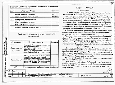 Состав фльбома. Типовой проект 26-0109.13.87Альбом 1 Части 0, 01, 02, 03, 1, 2, 3, 4, 5, 6 Общие архитектурно-строительные решения. Архитектурно-строительные решения ниже отм. 0,000. Отопление и вентиляция ниже отм. 0,000. Внутренние водопровод и канализация ниже отм. 0,000. Архитектурно-строительн