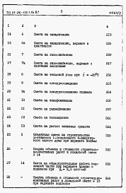 Состав фльбома. Типовой проект 111-26-112.1.13.87Альбом 2 Раздел 8-1 Сметы (книги 1 и 2)