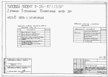 Состав фльбома. Типовой проект 111-26-117.1.13.87Альбом 1 Части 0, 01, 02, 03, 1, 2, 3, 4, 5, 6 Общие архитектурно-строительные решения. Архитектурно-строительные решения ниже отм. 0,000. Отопление и вентиляция ниже отм. 0,000. Внутренние водопровод и канализация ниже отм. 0,000. Архитектурно-строительн