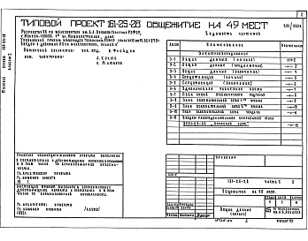 Состав фльбома. Типовой проект 161-25-28Альбом 1 Часть 5 Электрооборудование. Автоматизация. Часть 6 Слаботочные устройства.