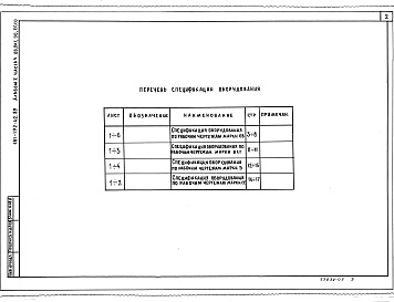 Состав фльбома. Типовой проект 181-192-42.89Часть 4 Спецификация оборудования.