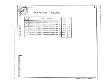 Состав фльбома. Типовой проект 903-1-311.96Альбом 6 Спецификация оборудования, изделий и материалов          