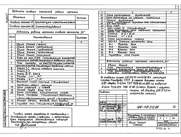 Состав фльбома. Типовой проект 186-115-212.89Альбом 1 Архитектурно-строительные и электротехнические чертежи. Спецификация оборудования