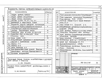 Состав фльбома. Типовой проект 186-214-9.87Альбом 1 Архитектурно-строительные, санитарно-технические и электротехнические чертежи.