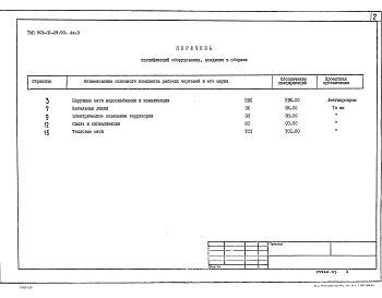 Состав фльбома. Типовой проект 903-02-29.90Альбом 3  Спецификация оборудования.