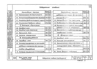 Состав фльбома. Типовой проект 284-4-48Альбом 1Архитектурно-строительная часть 