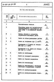 Состав фльбома. Типовой проект 181-26-84.83Альбом 2 Часть 8 Сметы