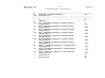 Состав фльбома. Типовой проект 902-8-3.91Альбом 3 Спецификации оборудования     