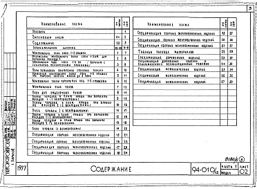 Состав фльбома. Типовой проект 94-010/1.2Альбом 8 Часть 1 Архитектурно-строительные чертежи выше отм.0.000. Часть 2 Отопление и вентиляция Раздел 2-1 С радиаторами и конвекторами. Часть 3 Водоснабжение и канализация выше отм.0.000. Часть 4 Газоснабжение. Часть 5 Электрооборудование. Часть 6 Слаб