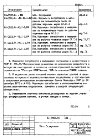 Состав фльбома. Типовой проект 94-0122.84Альбом 5 Ведомости потребности в материалах