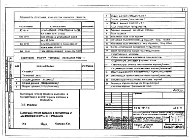 Состав фльбома. Типовой проект 96-034/1.2Альбом 5 Часть 01-11.2 Архитектурно-строительные, санитарно-технические и электротехнические чертежи ниже отм.0.000 (вариант с устройством кладовых-боксов в подвале) 